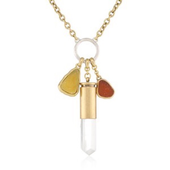 LB Bullet Casing Crystal & Geode Necklace - Picture 3 of 4